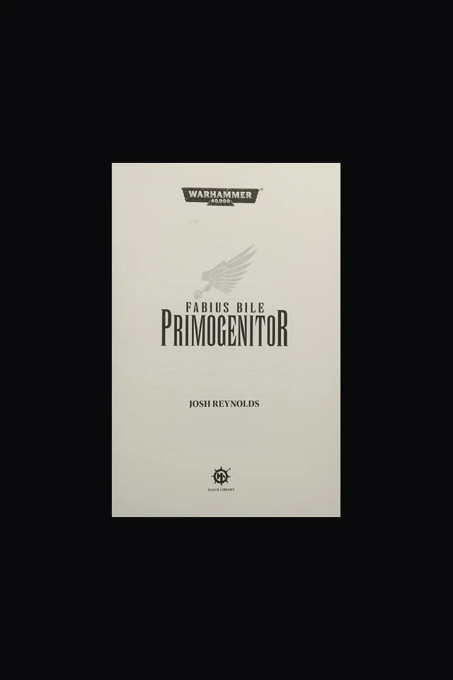 Fabius Bile: Primogenitor